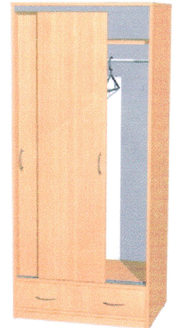 Szafa ubraniowa 183-1 DP "80"