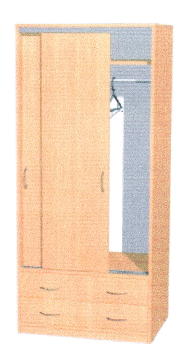 Szafa ubraniowa 183-2 DP "100"