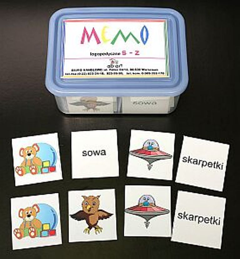 Memo logopedyczne S - Z - obrazkowe , wyrazowe