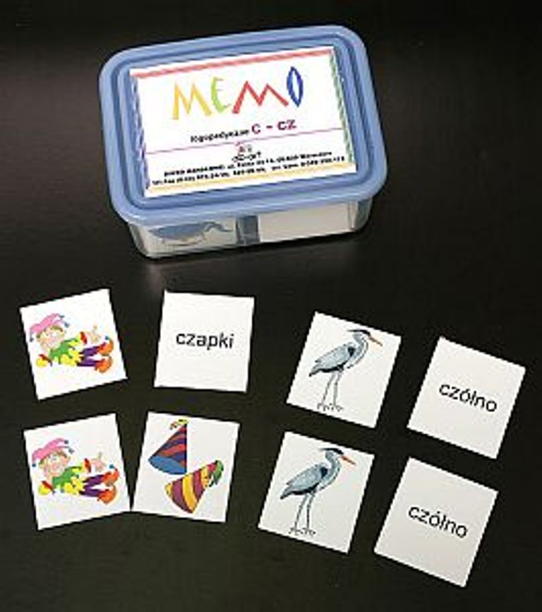 Memo logopedyczne C - CZ - obrazkowe , wyrazowe