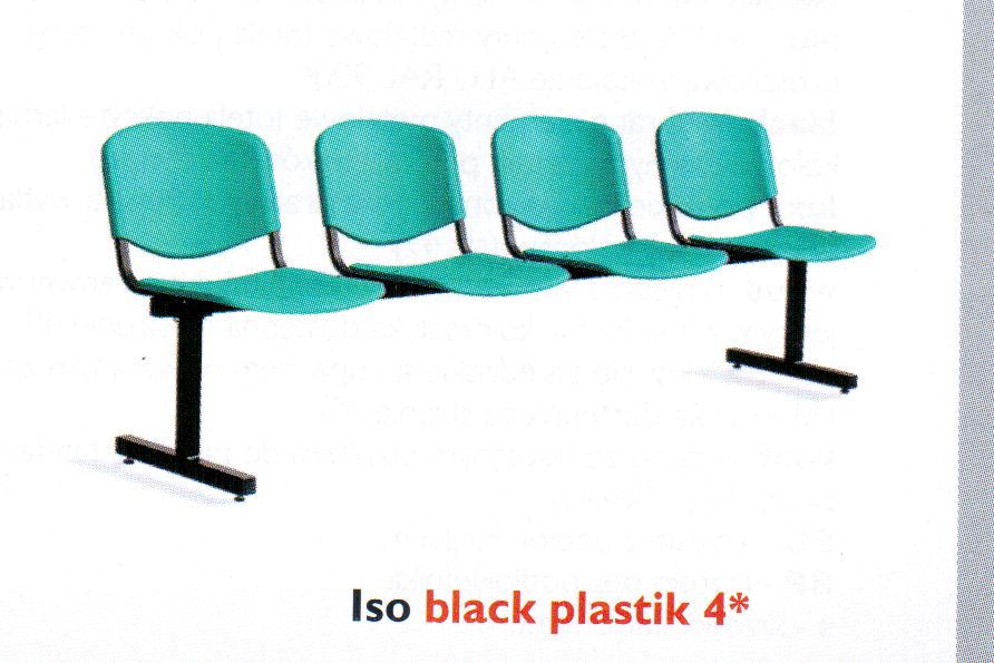Krzesło ISO black 4 - plastik