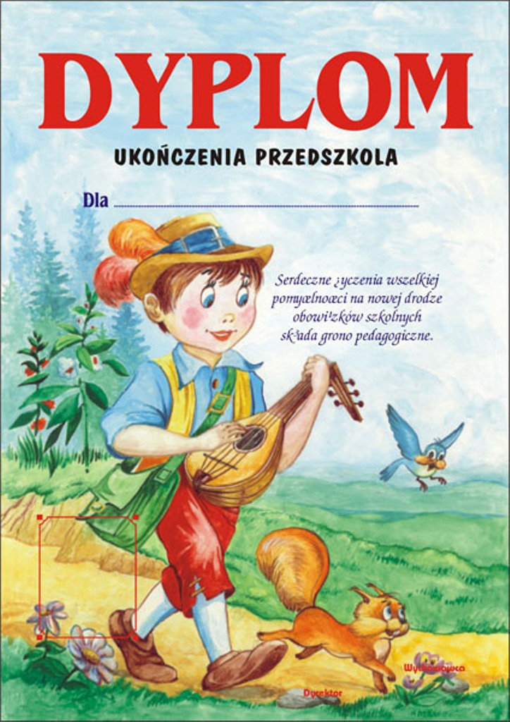 Dyplom ukończenia przedszkola 2