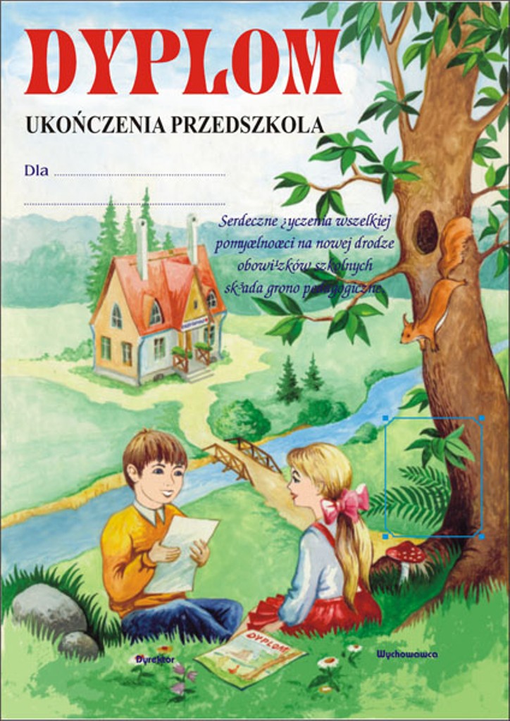 Dyplom ukończenia przedszkola 4