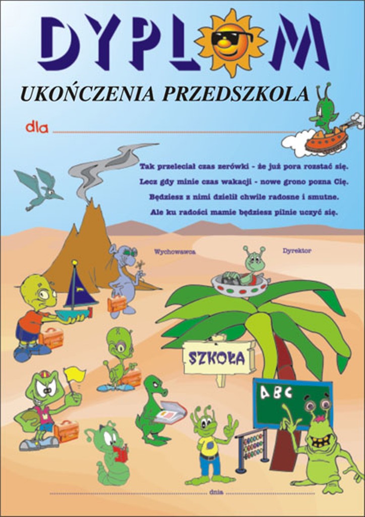 Dyplom ukończenia przedszkola 9
