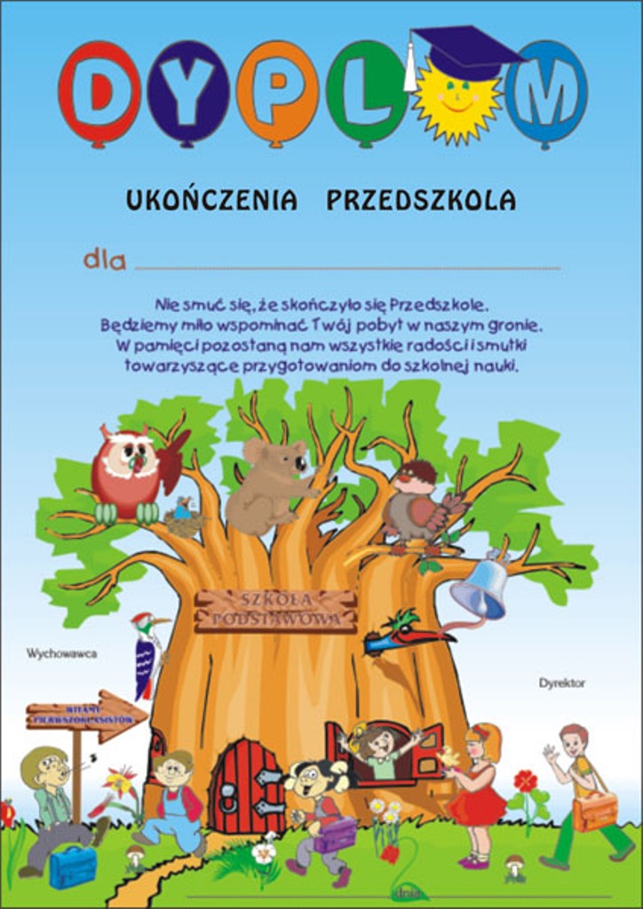 Dyplom ukończenia przedszkola 7