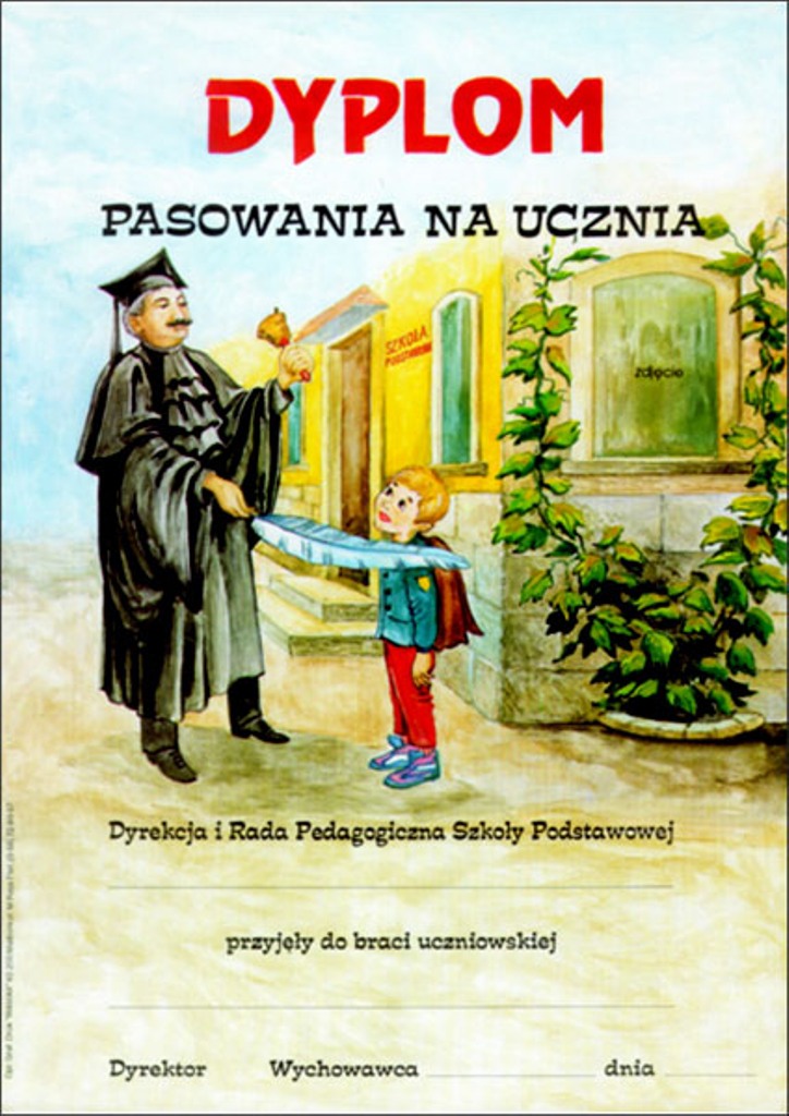 Dyplom pasowania na ucznia 3