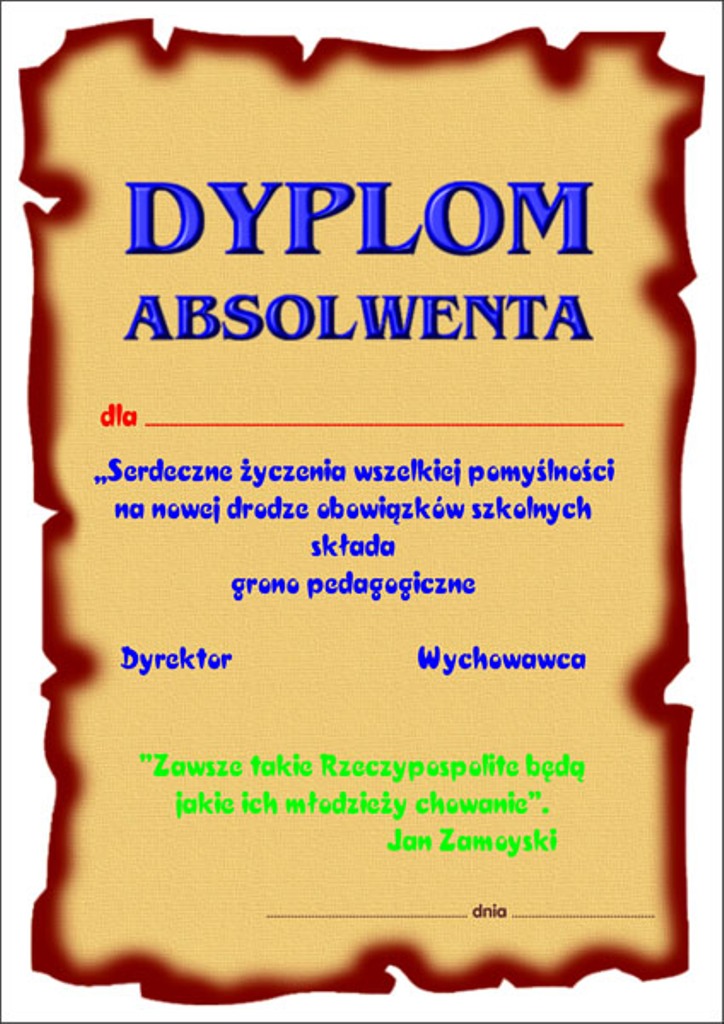 Dyplom absolwenta - Pożegnanie Absolwenta 5