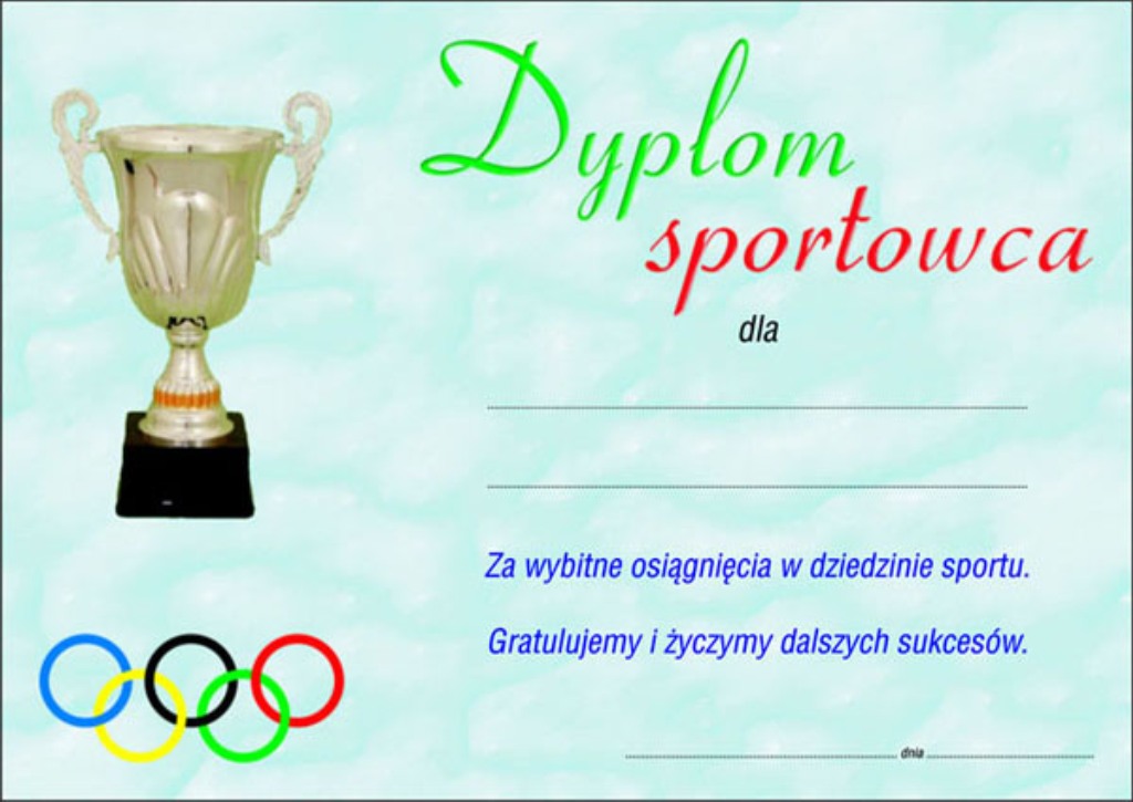 Dyplom sportowy 10