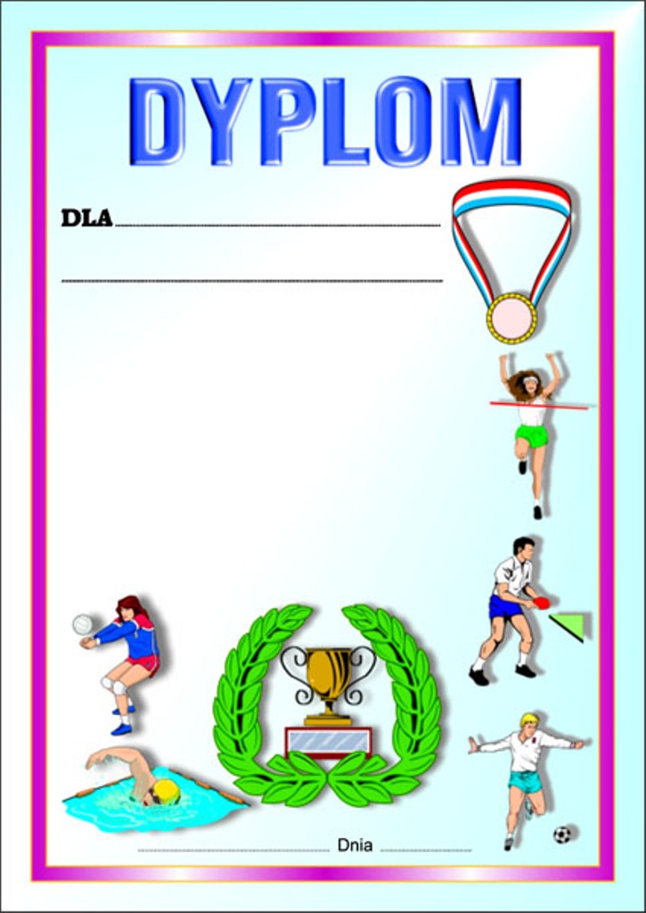 Dyplom sportowy 2