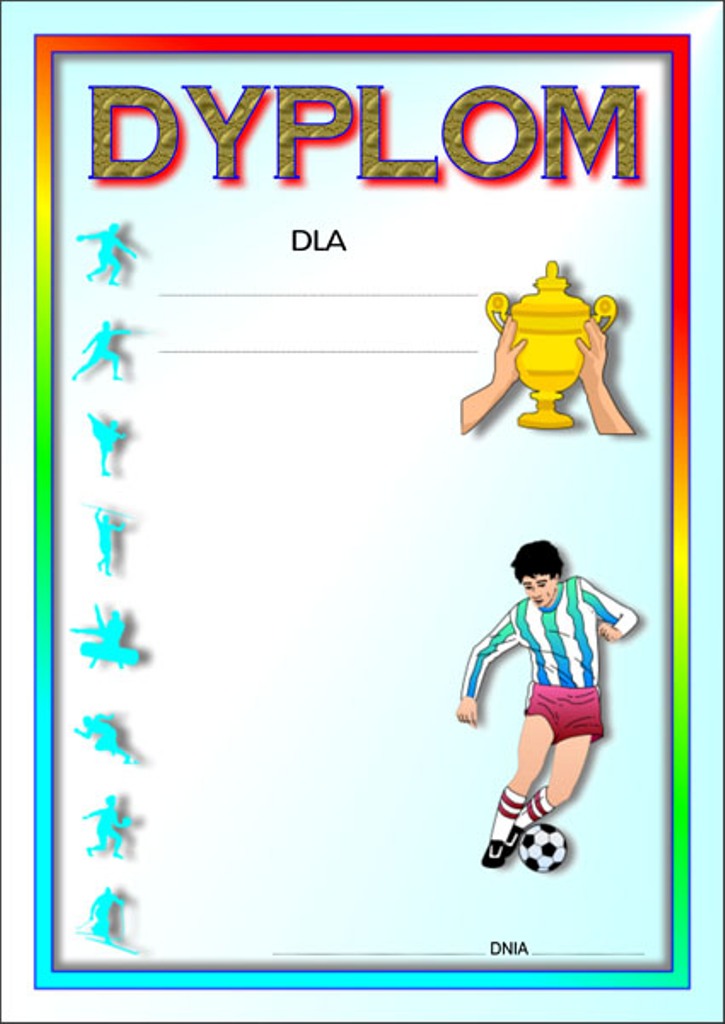 Dyplom sportowy 5