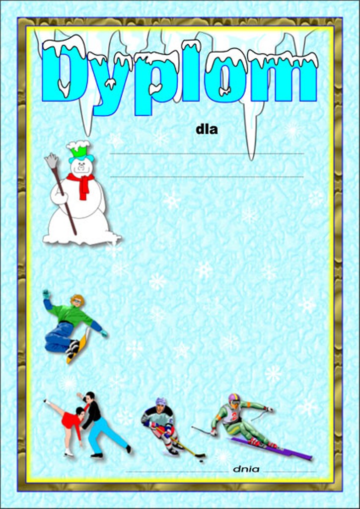 Dyplom sportowy 6