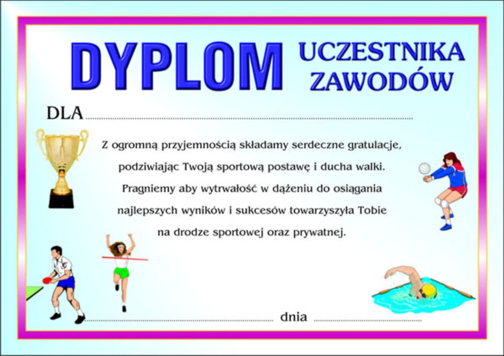 Dyplom sportowy 9