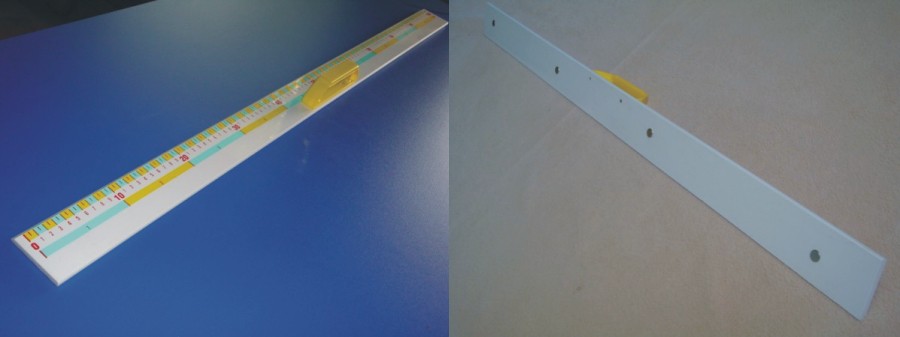 Liniał tablicowy PVC magnetyczny