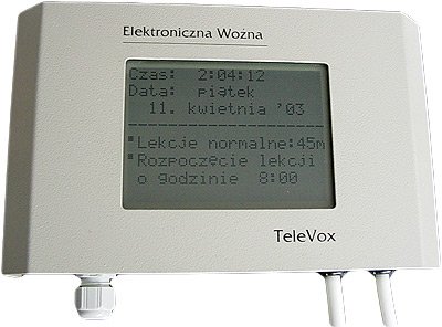 Zegar Elektroniczna woźna