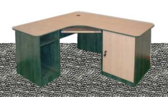 Biurko gabinetowe narożne w elementach 140x140x75h