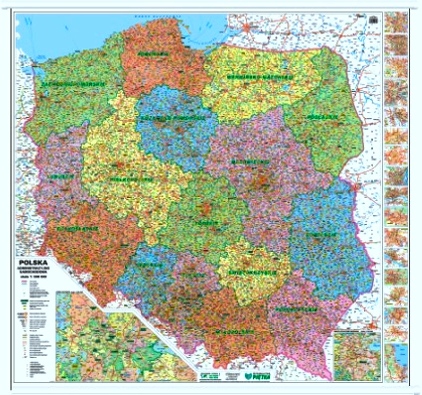 Mapa- Polska- samochodowa