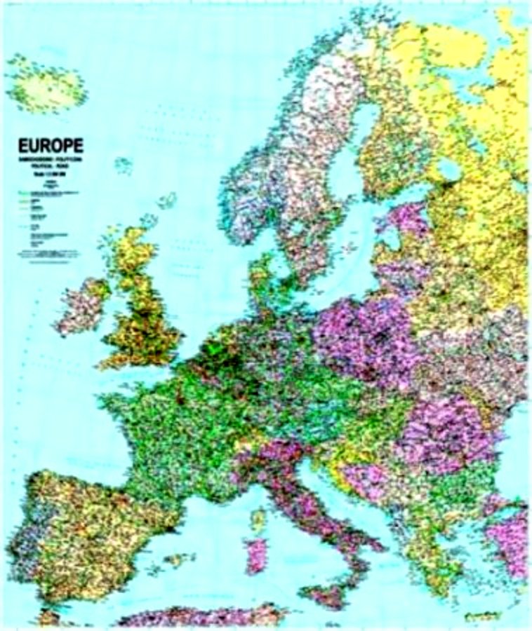 Mapa- Europa- polityczno- drogowa