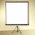 Ekran do pokazów multimedialnych na statywie 160x160 cm