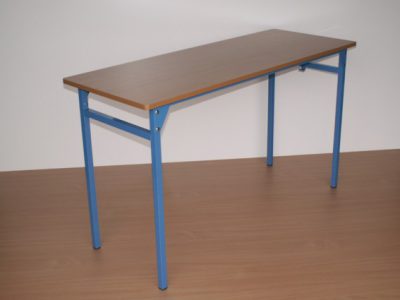 Stół uczniowski 2-osobowy typ standard nr 1,2,3,4 blat 130 x 50 obrzeże PVC 2 mm